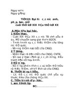 Giáo án lịch sử 8 chuẩn 50 tiết 10,11 bài 6