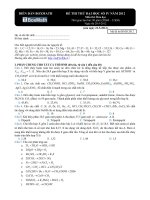 đề thi thử hóa học quốc gia lần IV 2012