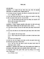 Báo cáo môn học kinh tế phát triển: Vai trò của vốn trong tăng trưởng kinh tế VN hiện nay