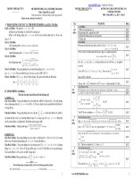 2 đề thi thử đại học môn toán có đáp án chi tiết