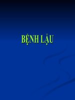 Bài giảng bệnh lậu, bệnh mồng gà, bệnh ghẻ 