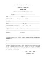 ĐƠN  ĐỀ NGHỊ KIỂM TRA XÁC NHẬN ĐIỀU KIỆN VỀ PCCC