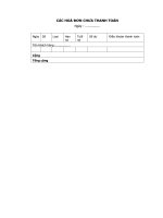 Các hóa đơn chưa thanh toán