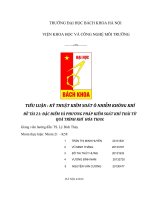 ĐẶC ĐIỂM VÀ PHƯƠNG PHÁP KIỂM SOÁT KHÍ THẢI TỪ QUÁ TRÌNH KHÍ  HÓA THAN.