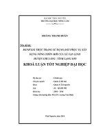 Đánh giá thực trạng sử dụng đất phục vụ xây dựng nông thôn mới của xã vạn linh – huyện chi lăng – tỉnh lạng sơn 