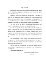 Nghiên cứu, đánh giá hiệu quả hoạt động quản lý môi trường của công ty cổ phần bia Sài Gòn Nghệ Tĩnh