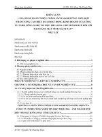 Giải pháp hoàn thiện chính sách Marketing cho công ty Phi Long Huế