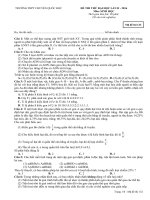 Đề thi thử thpt quốc gia môn sinh học 2016 lần 2 trường thpt chuyên quốc học huế