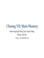 Bài giảng lập trình hệ điều hành  chương 7   main memory