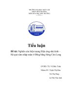 Hiệu ứng nhà kính   hiện tương xâm nhập mặn