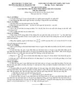 bộ đề ôn thi vào lơp mười chuyên sinh