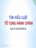 SLIDE LUẬT tố TỤNG HÀNH CHÍNH