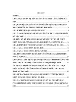 khoá luận tốt nghiệp xây dựng quan hệ sản xuất và thực hiện tiến bộ, công bằng xã hội ở việt nam