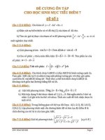 Bộ đề toán đại học 7 điểm