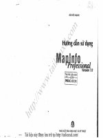 Hướng dẫn sử dụng mapinfo professional v7 0   bùi hữu mạnh