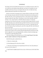 thiết kế môn học tổ chức khai thác vận tải thủy