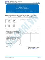 bài tập đánh trọng âm