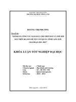 Đánh giá công tác giao đất , cho thuê đất và thu hồi đất trên địa bàn huyện văn quan – tỉnh lạng sơn trong giai đoạn 2011  2013 
