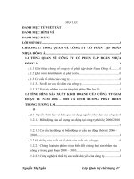 Hoàn thiện và nâng cao hiệu quả sử dụng các công cụ thống kê trong kiểm soát và cải tiến chất lượng sản phẩm tại Công ty cổ phần Tập đoàn Nhựa Đông Á
