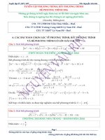 Tuyển tập phương trình, bất phương trình, hệ phương trình trong các đề thi thử THPT QUỐC GIA 2016 của các trường THPT trên cả nước