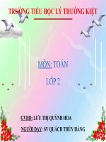 TUAN 27 - TOAN 2 - SO 1 TRONG PHEP NHAN VA PHEP CHIA