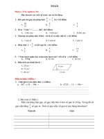 02 Thi Khảo sát hè môn Toán Tiếng Việt Khối 5