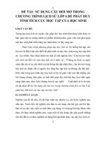 ĐỀ TÀI GIÁO VIÊN GIỎI: SỬ DỤNG CÂU HỎI MỞ TRONG CHƯƠNG TRÌNH LỊCH SỬ LỚP 6 ĐỂ PHÁT HUY TÍNH TÍCH CỰC HỌC TẬP CỦA HỌC SINH