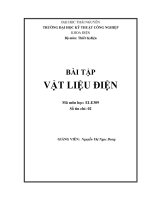 Bài tập vật liệu điện