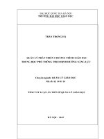 QUẢN lý PHÁT TRIỂN CHƯƠNG TRÌNH GIÁO dục  TRUNG học PHỔ THÔNG THEO ĐỊNH HƯỚNG NĂNG lực 
