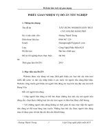 XÂY DỰNG WEBSITE bán TRÁI cây ONLINE BẰNG PHP 