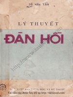 Lý thuyết đàn hồi   PGS tô văn tấn