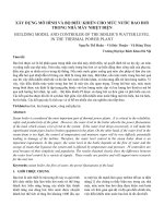 Điều khiển mức nước bao hơi trong nhà máy nhiệt điện