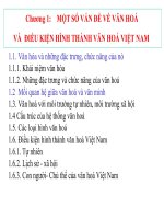 Bài giảng cơ sở văn hóa việt nam đại cương