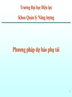 Bài giảng môn Phương Pháp dự báo phụ tải điện