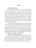 Luận án tiến sĩ thể chế pháp lý về kiểm soát quyền lực nhà nước ở việt nam (TT)