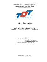 Phân tích Báo cáo tài chính CTCP Dầu thực vật Tường An