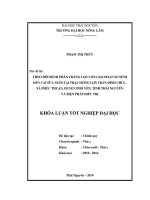 Theo dõi bệnh phân trắng lợn con ở giai đoạn sơ sinh đến cai sữa nuôi tại trại giống lợn trần đình chúc xã phúc thuận, huyện phổ yên, tỉnh thái nguyên và biện pháp điều trị 