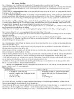 Đề cương sinh học  lớp 9 học kì2