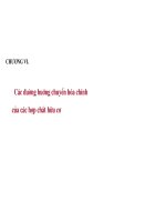 CHƯƠNG 6: CÁC ĐƯỜNG HƯỚNG CHUYỂN HÓA CHÍNH CỦA CÁC HỢP CHẤT HỮU CƠ