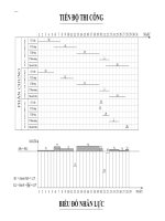 tiến độ thi công