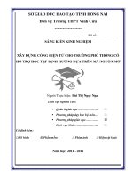 Sáng kiến kinh nghiệm Xây dựng cổng điện tử cho trường phổ thông có hỗ trợ học tập định hướng dựa trên mã nguồn mở