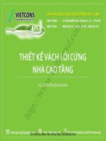 THIẾT kế VÁCH lõi NHÀ CAO TẦNG