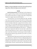 Các chính sách pháp luật của nhà nước liên quan đến bảo tồn đa dạng sinh học  phân tích nội dung của một số chính sách