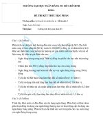 đề thi Lý thuyết tài chính tiền tệ DE6