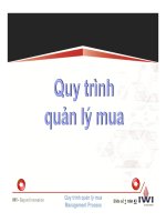 Quy trình quản lý mua hàng trong doanh nghiệp cho quản lý cao cấp