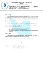 đề thi Lý thuyết tài chính tiền tệ DE5