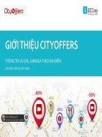 GIỚI THIỆU CITYOFFERS   THÔNG TIN ưu đãi, GIẢM GIÁ THEO địa điểm lần đầu tại VIỆT NAM