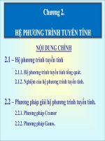 Dai so chuong 2 toán cao cấp