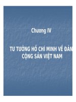 Bài giảng tư tưởng hồ chí minh   chương 4  tư tưởng hồ chí minh về đảng cộng sản việt nam (28tr)