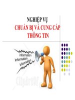 Bài giảng quản trị văn phòng  nghiệp vụ chuẩn bị và cung cấp thông tin